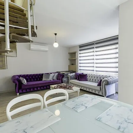 Duplex With Balcony 5 Min To Konyaalti Apartment